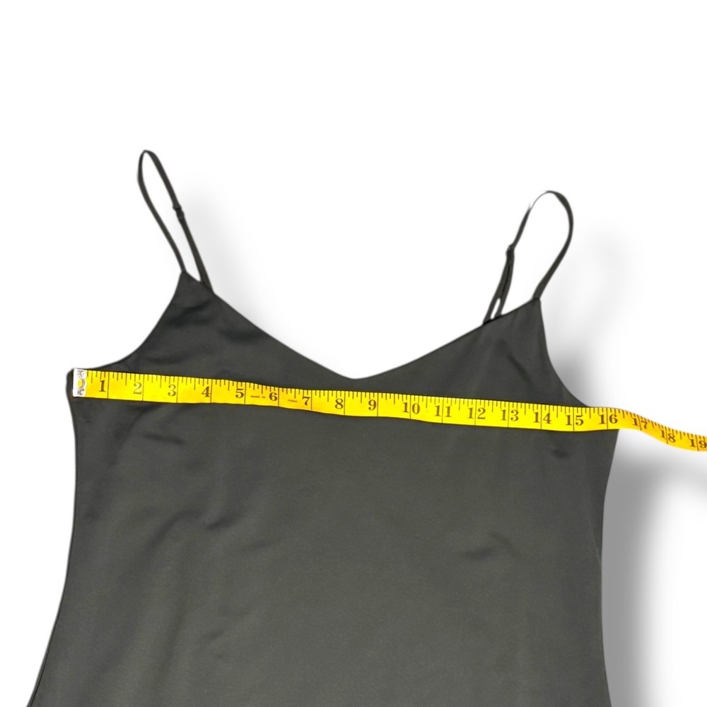 Babaton Aritzia Contour Cami Midi Slip Dress XL Dark Green Tight Party‎ Cocktail - Picture 5 of 7
